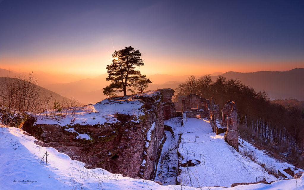 Sunset in the Mountains